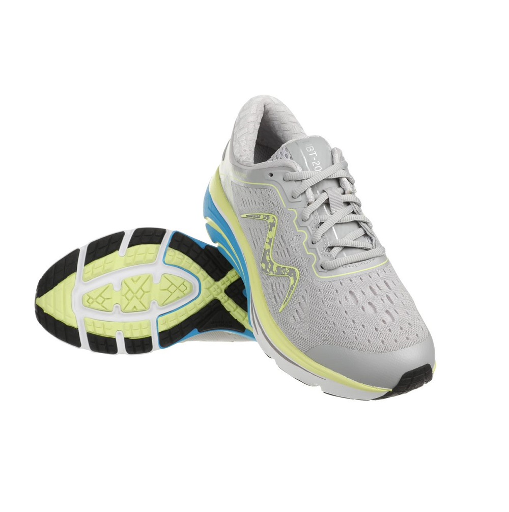 MBT-2000 M Lace up grey/Lime Yellow MBT Shoes-702737-1542Y - Main Image